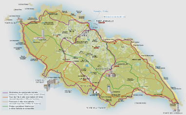 Carte des randonnées Île d'Yeu